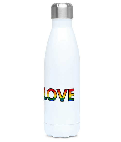 Pride LGBTQIA+ Love is Love Stay Hot/Cold Thermal Water Bottle