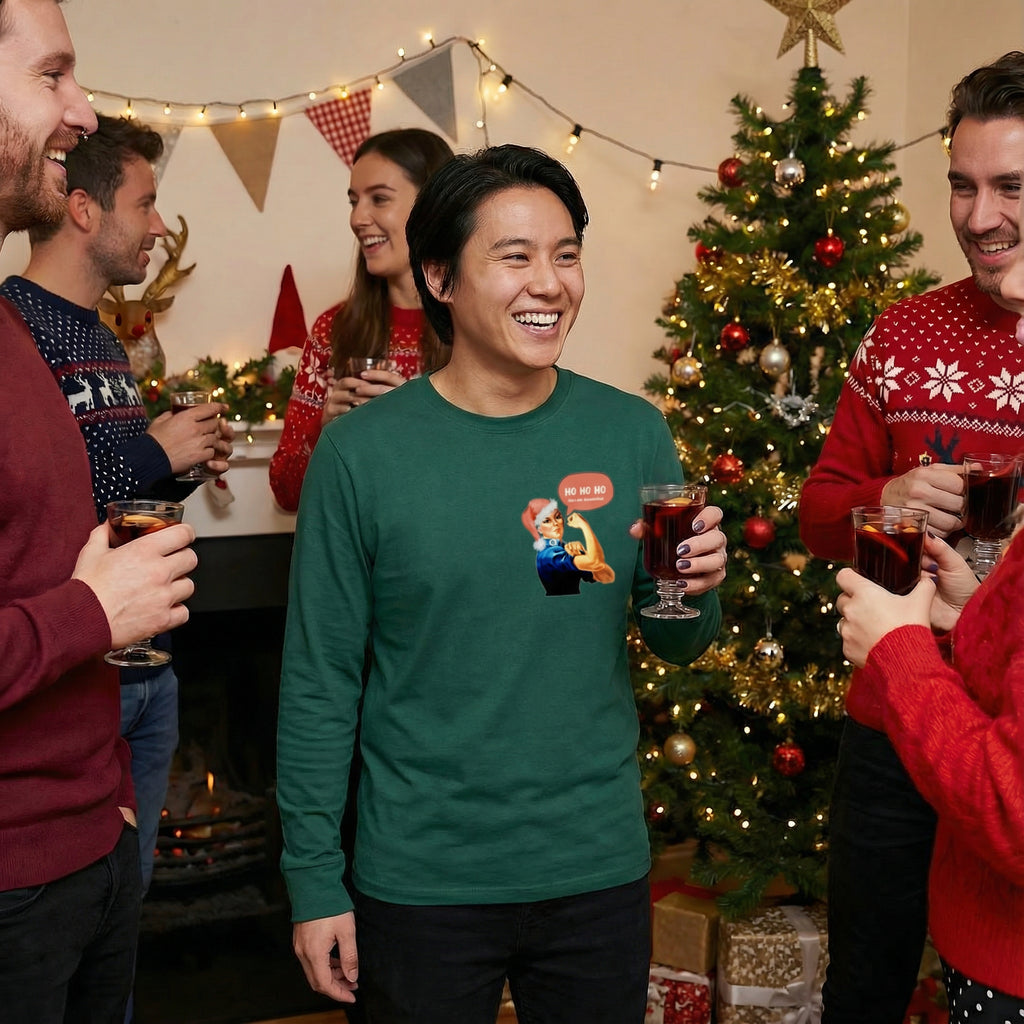 HO HO HO (small icon) Cotton T-Shirt