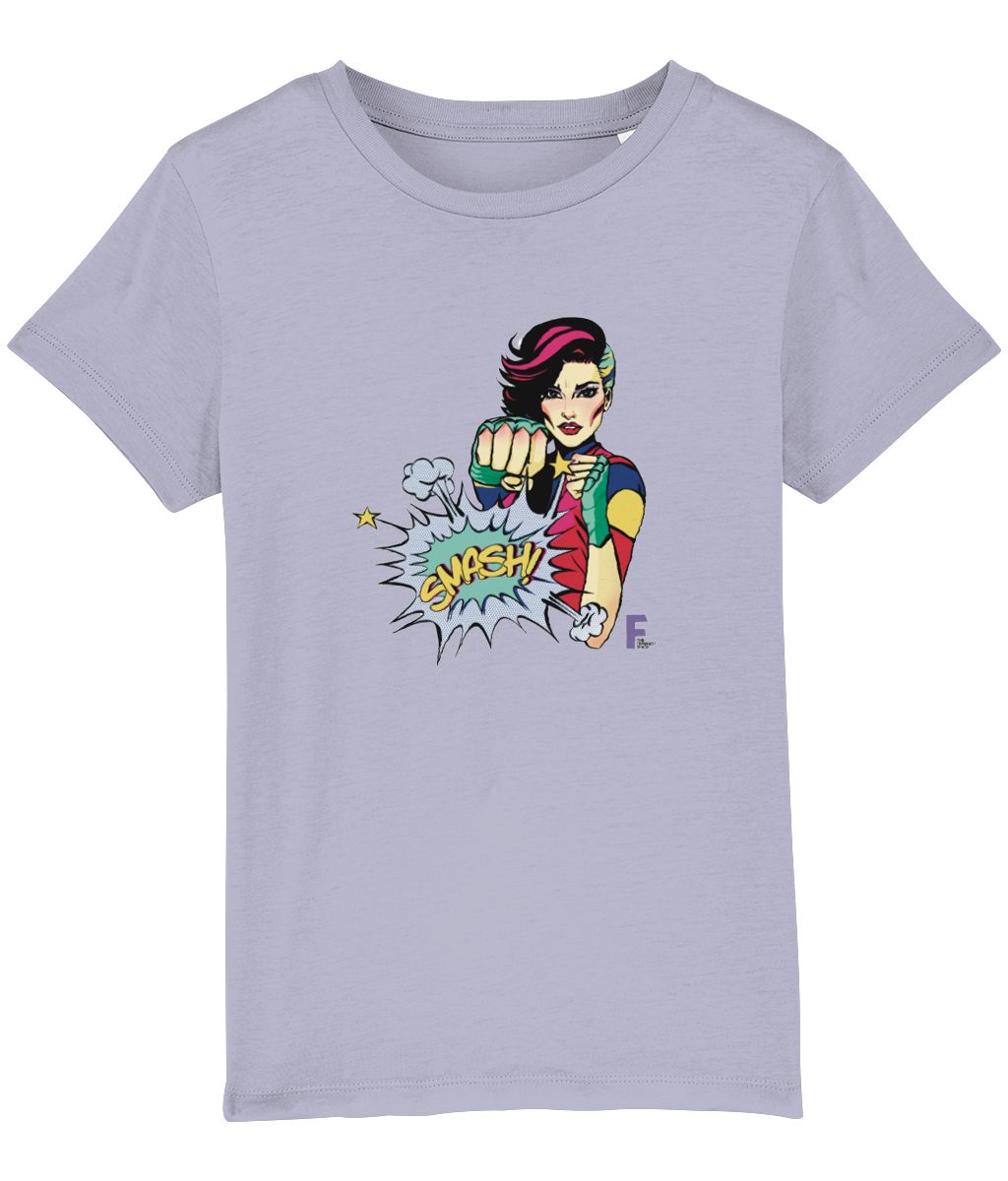 Kids Organic Feminist T Shirt - Smash it