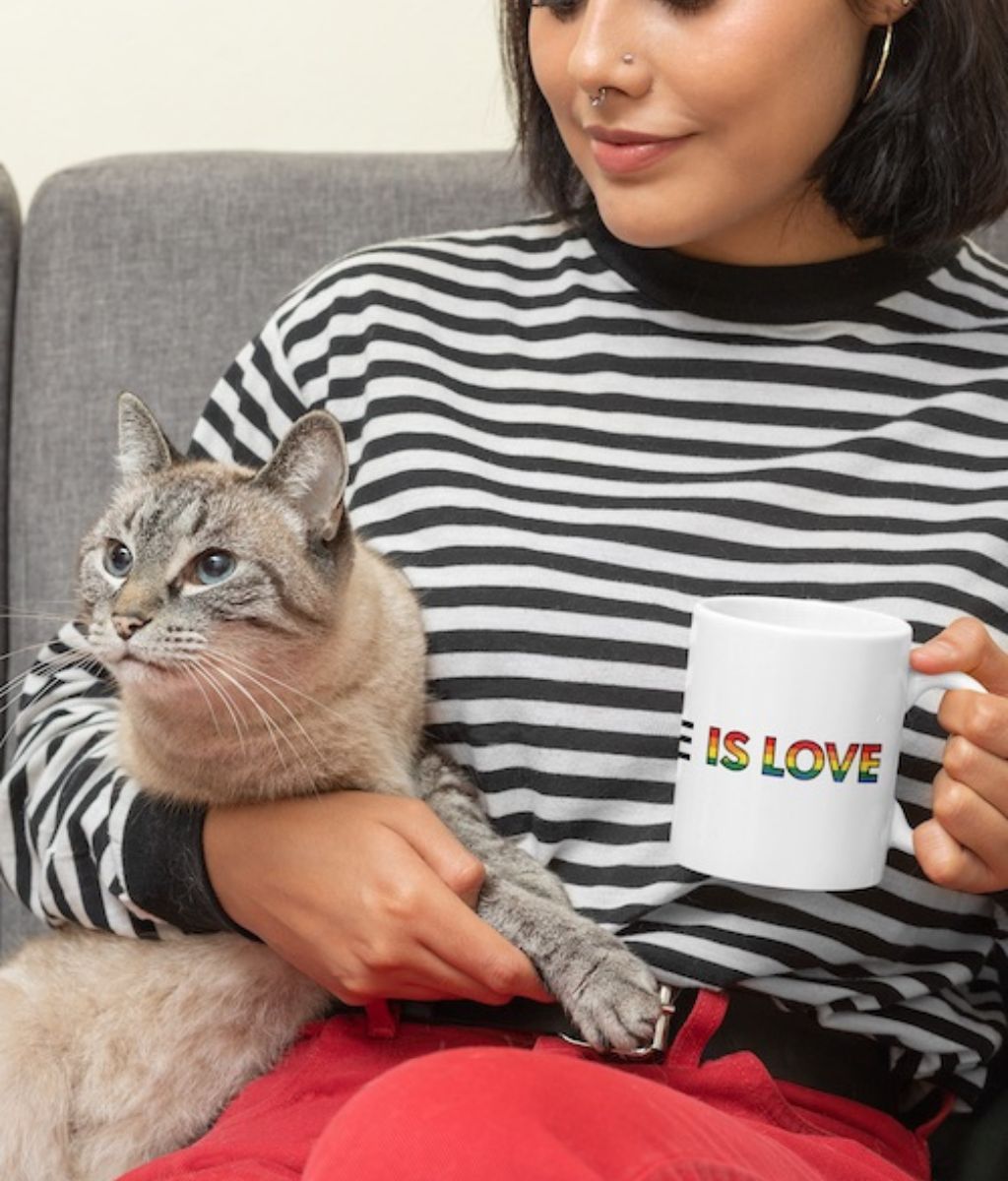 Pride LGBTQIA+ Love is Love Ceramic Mug