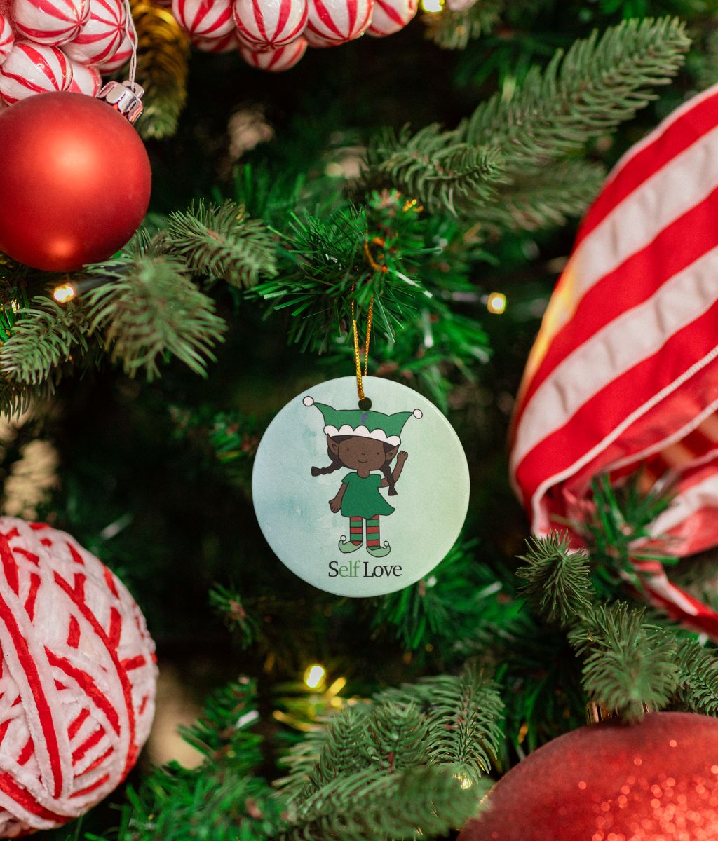 Feminist Christmas Ceramic Hanging Decoration