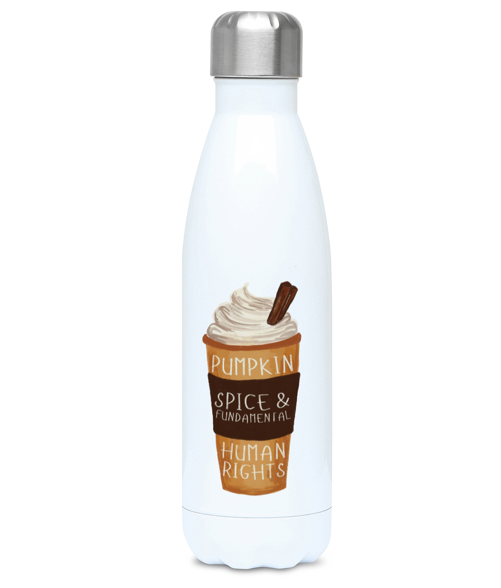 Yummy Pumpkin Spice (and Fundamental Human Rights ) Water Bottle