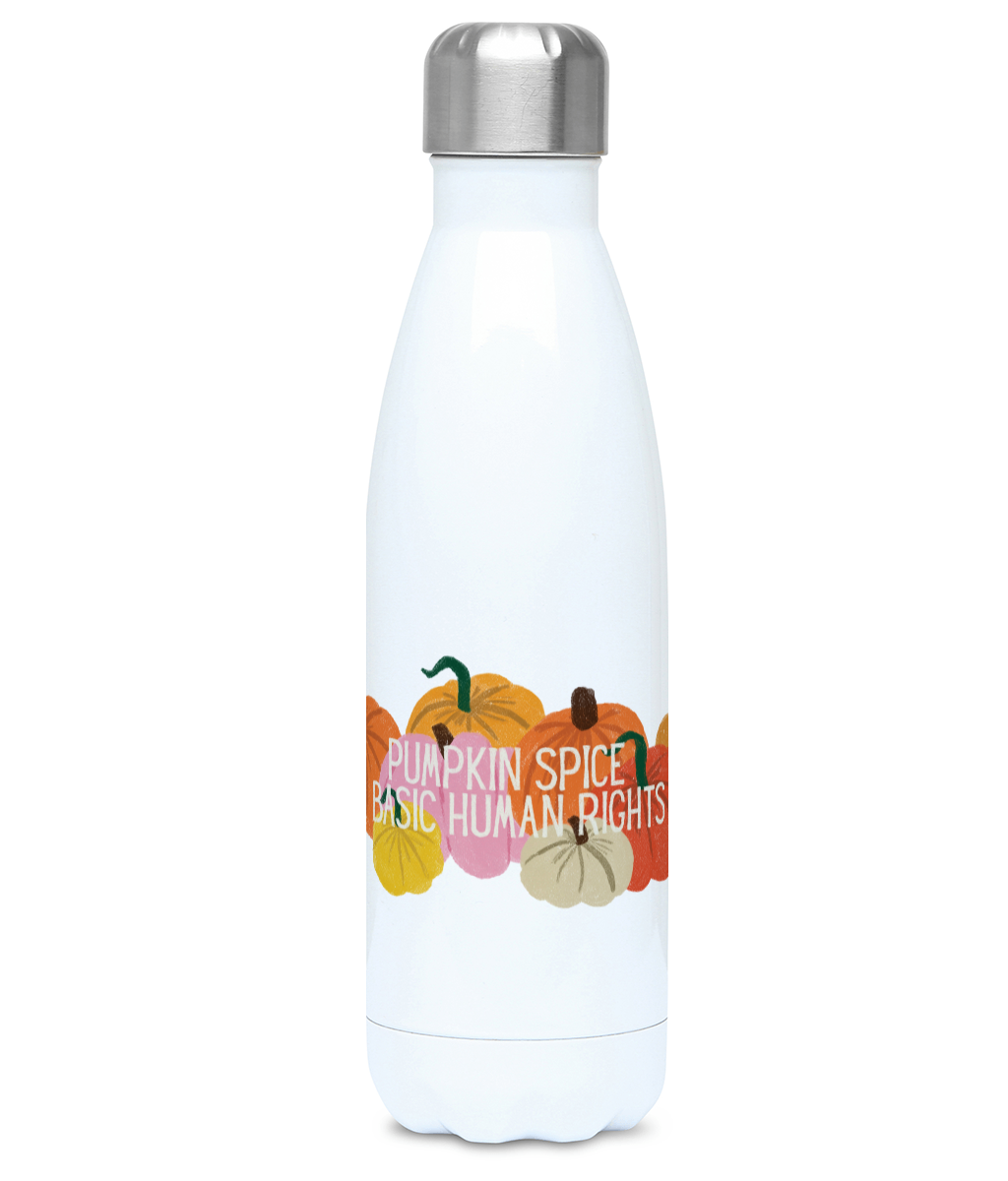 Pumpkin Spice and basic human rights Water Bottle