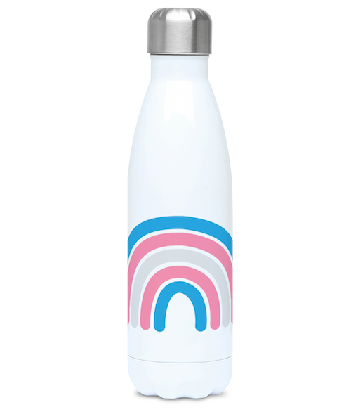 Pride LGBTQIA+ Trans Rainbow Stay Hot/Cold Thermal Water Bottle