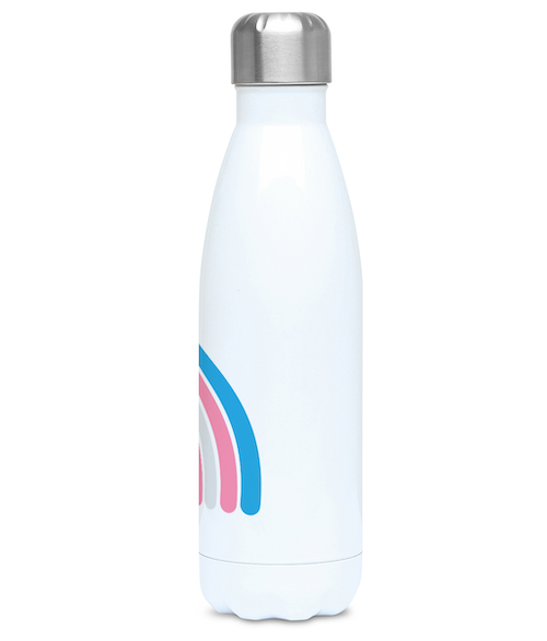 Pride LGBTQIA+ Trans Rainbow Stay Hot/Cold Thermal Water Bottle
