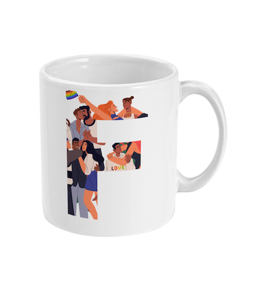 Pride F Ceramic Mug