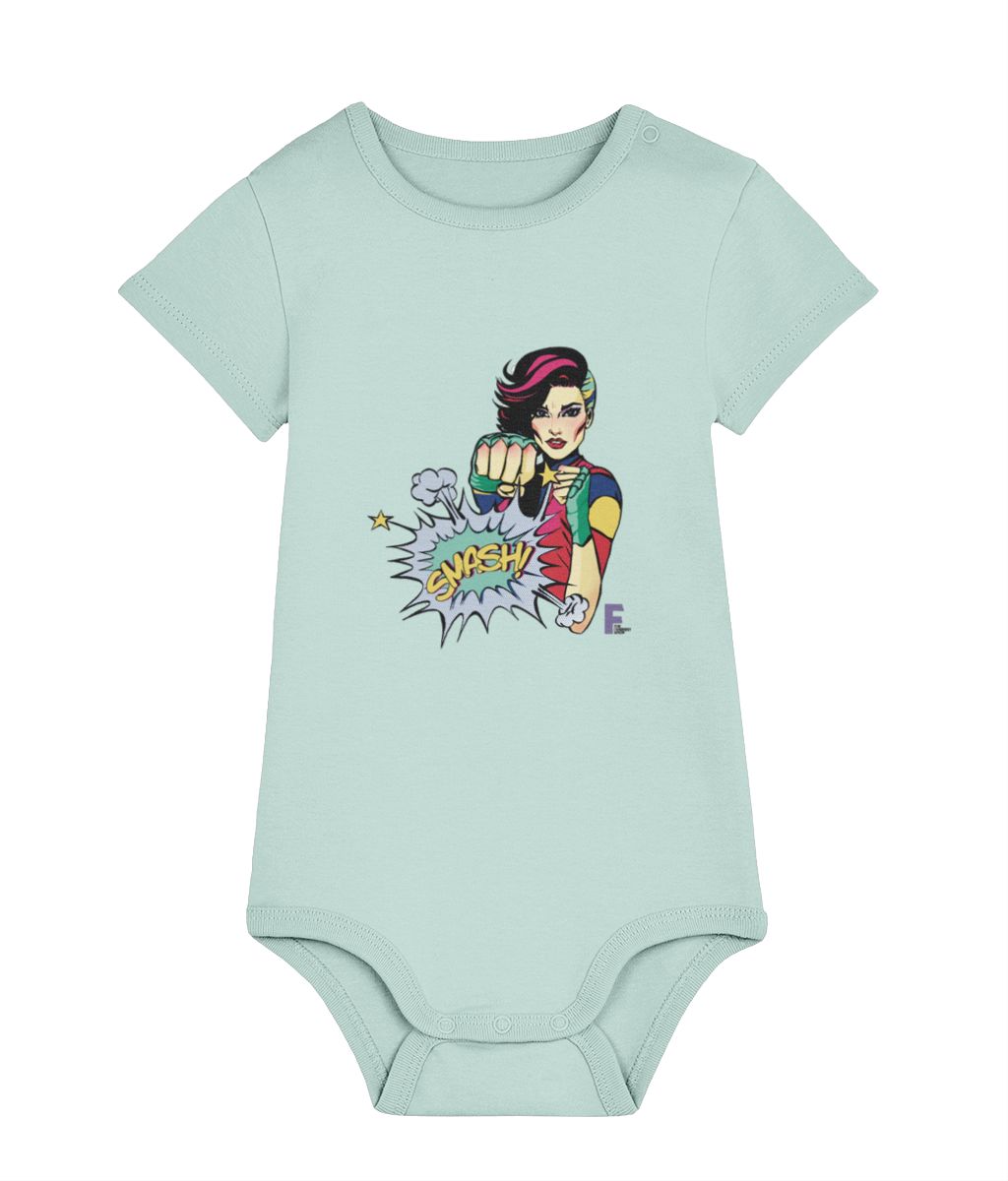 Feminist Babygrow -Smash it