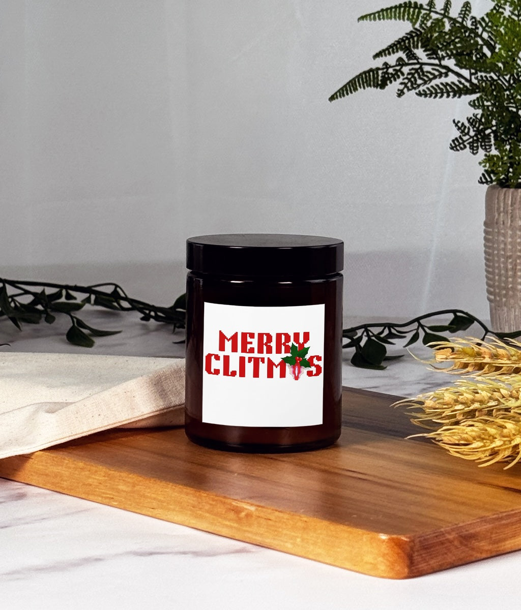 Merry Clitmas Wax Candle