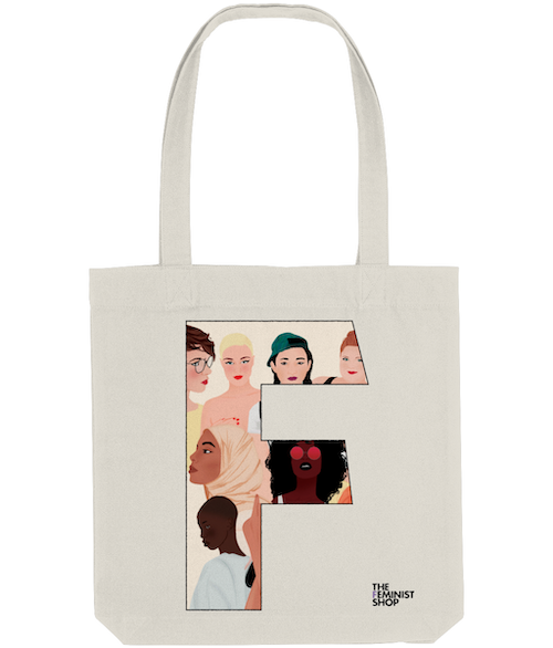 Feminist Tote Bag - F by Carola Marin