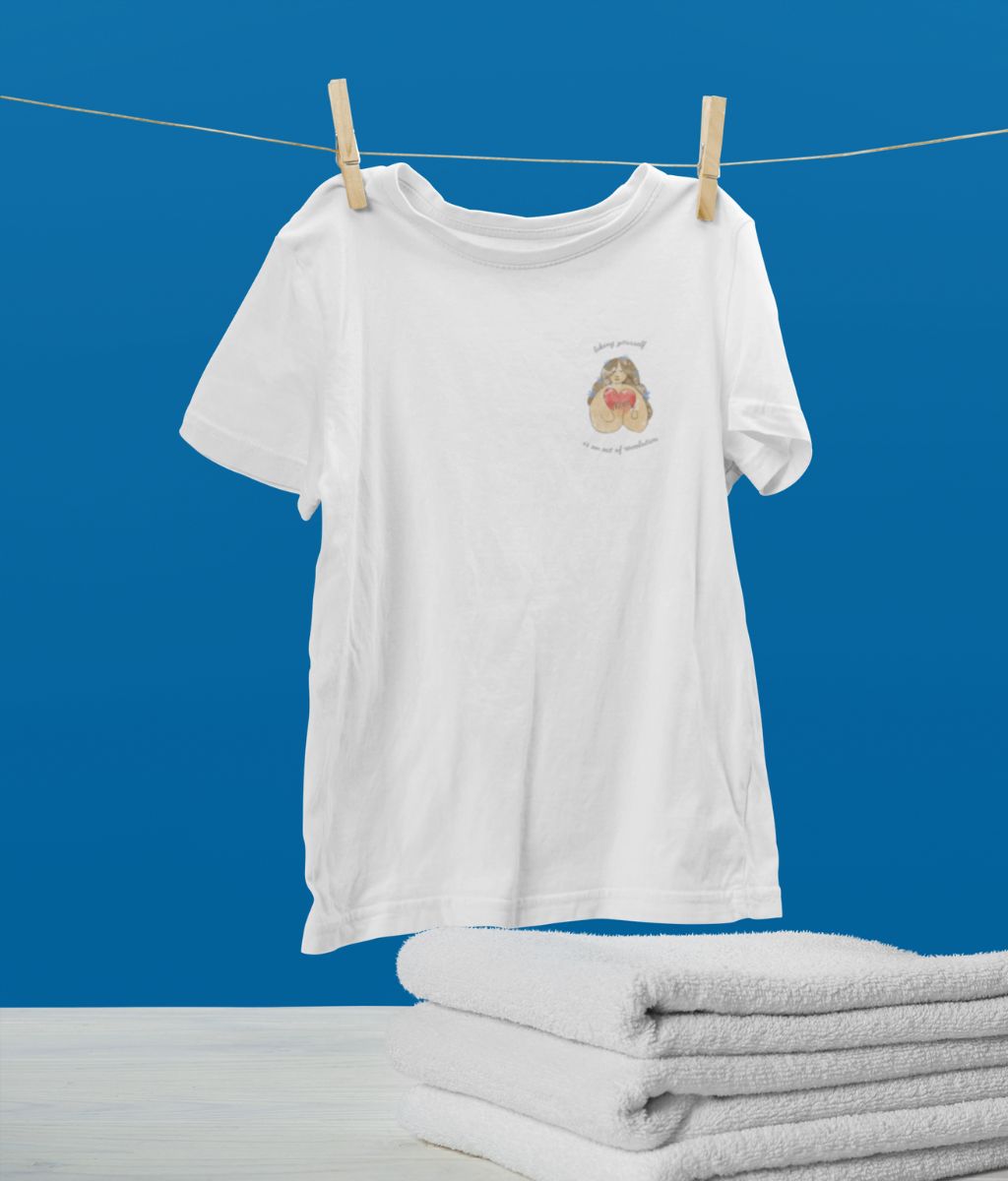 Liking Yourself Is An Act of Revolution Organic Cotton T-Shirt (Small Design)