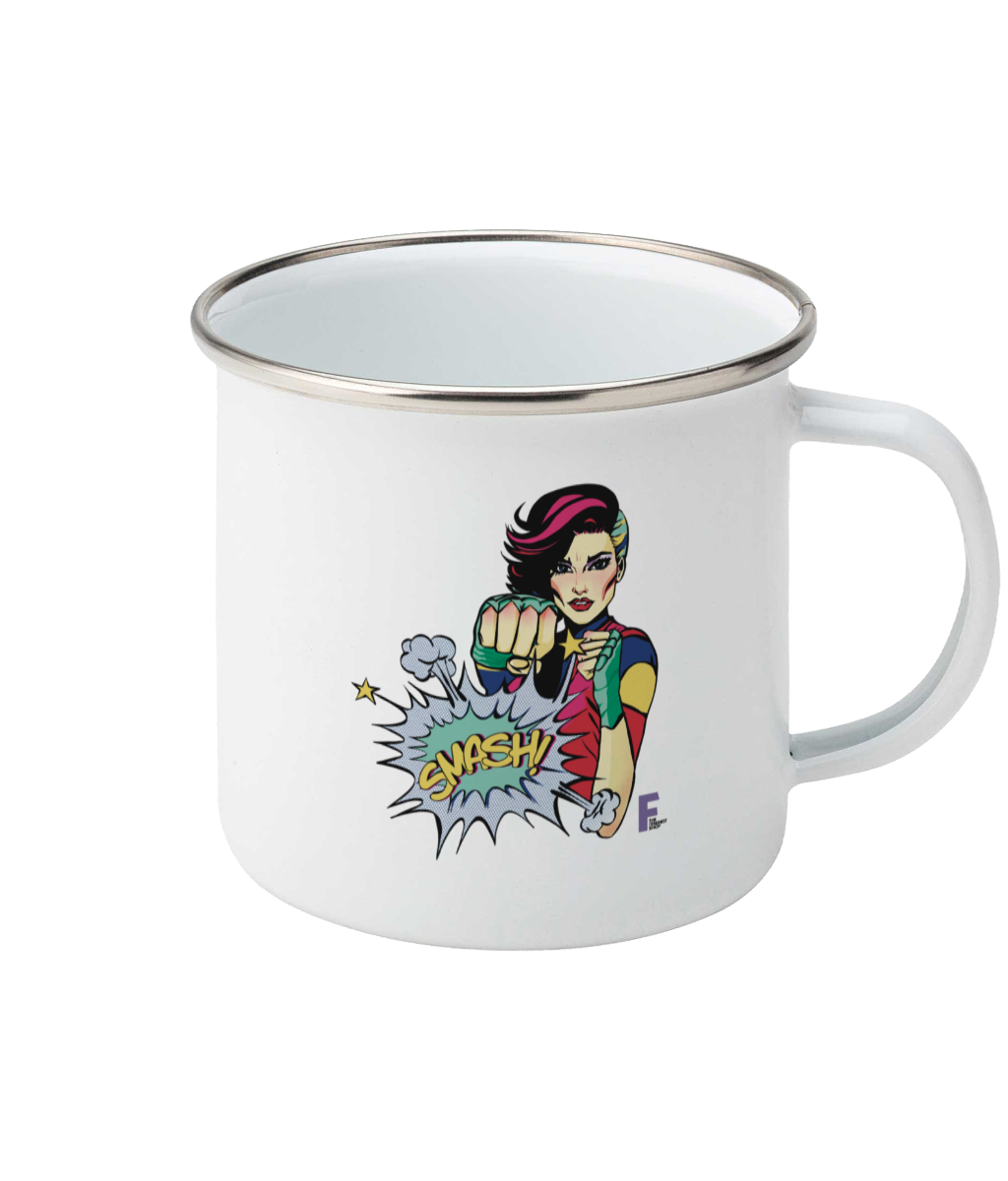 Feminist Enamel Mug - Smash it