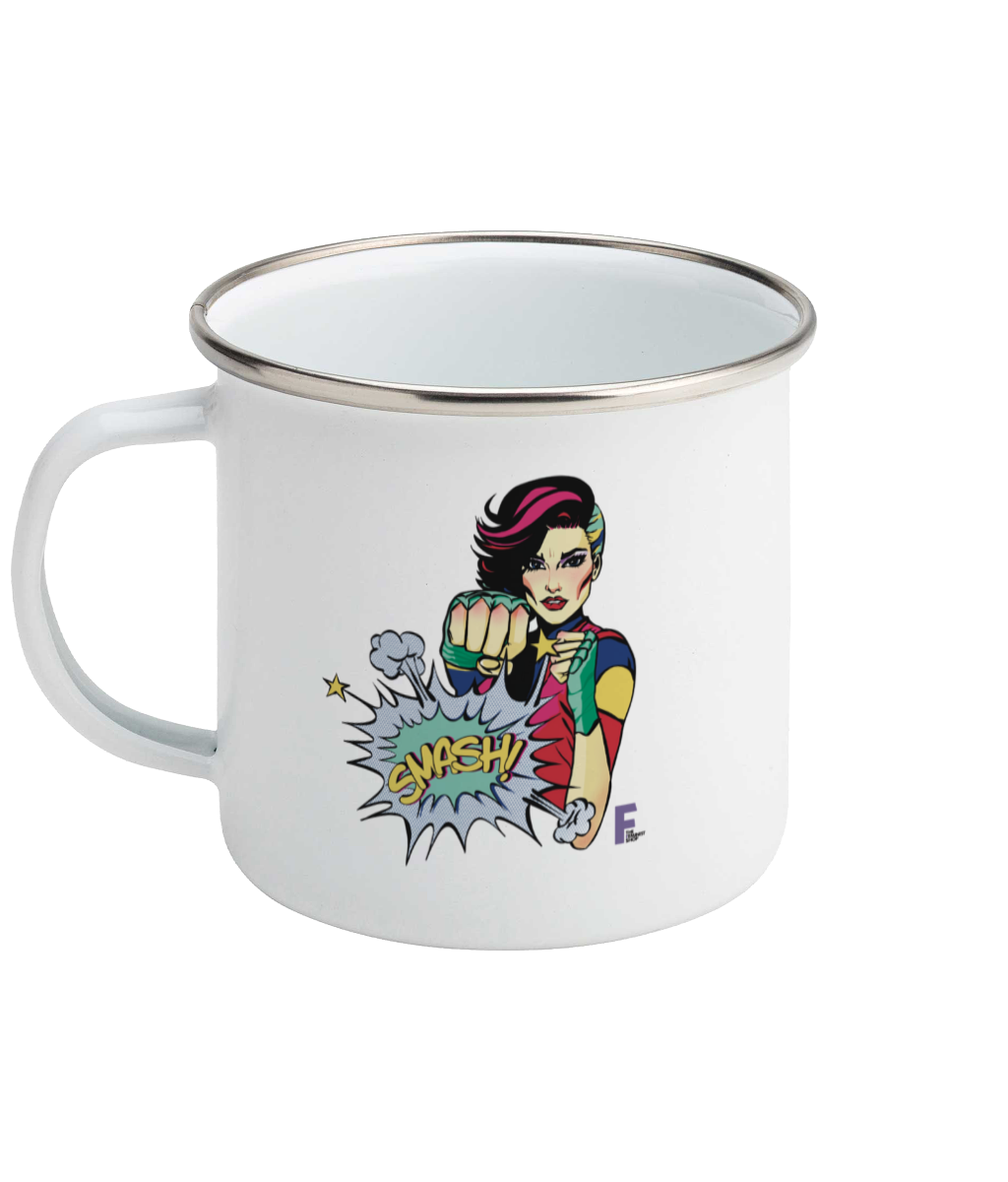 Feminist Enamel Mug - Smash it