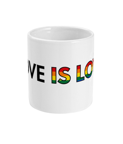 Pride LGBTQIA+ Love is Love Ceramic Mug