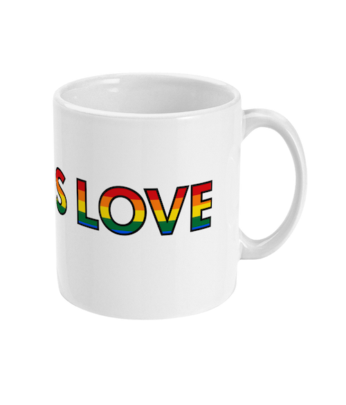 Pride LGBTQIA+ Love is Love Ceramic Mug