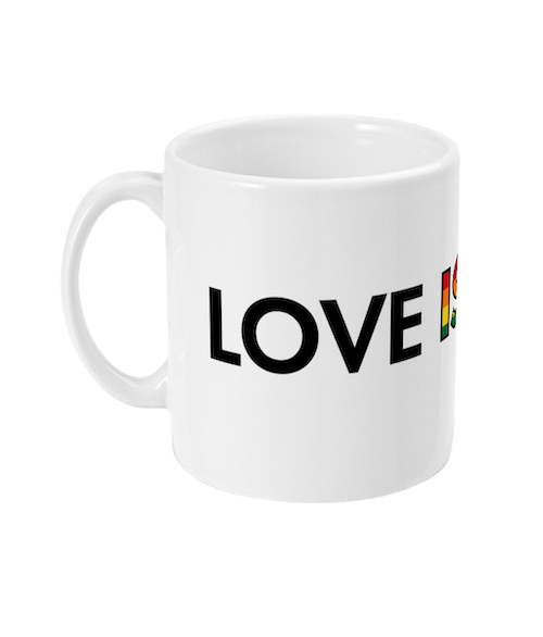 Pride LGBTQIA+ Love is Love Ceramic Mug