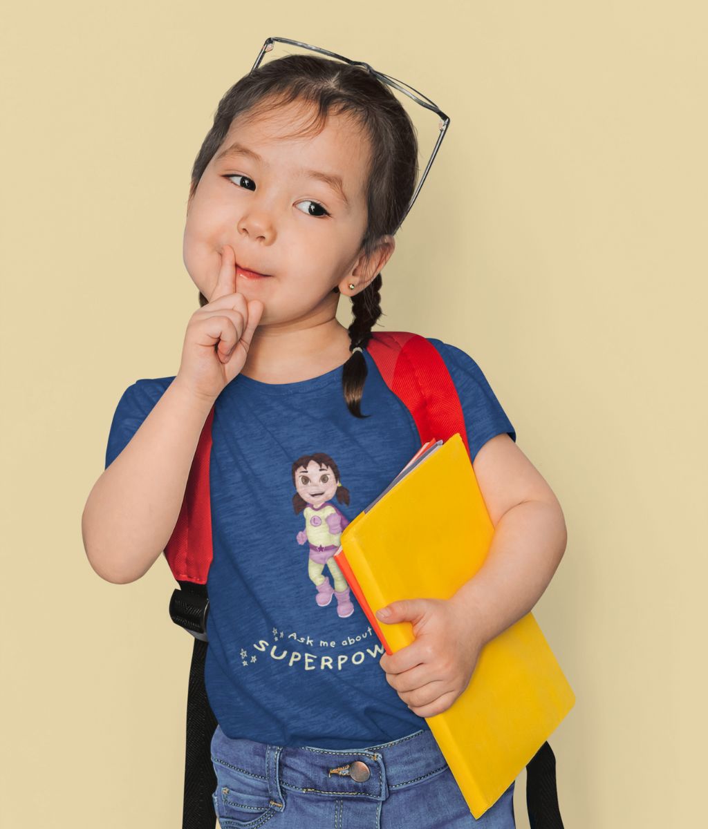 Kids Superhero T Shirt - Super Lea!