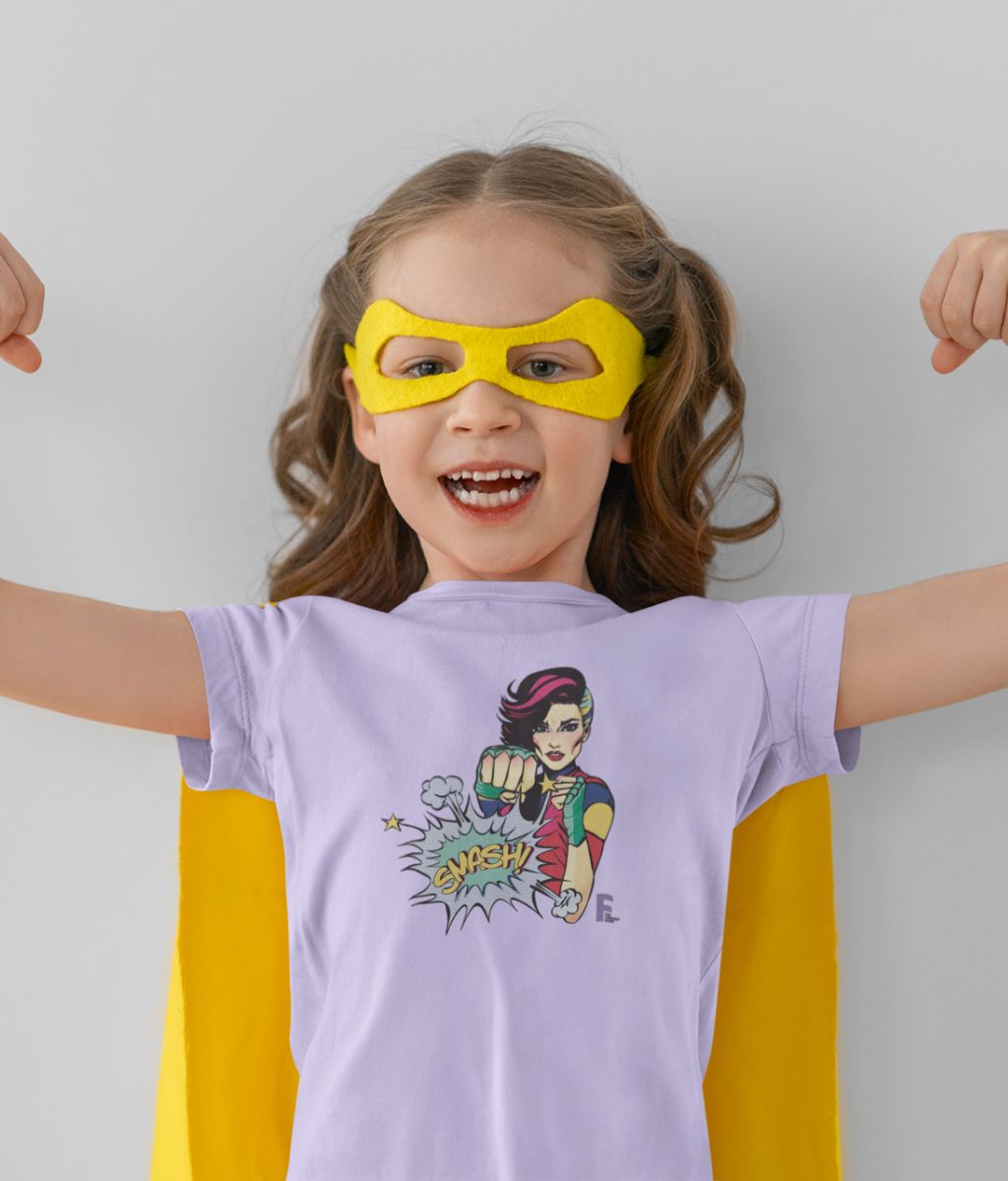 Kids Organic Feminist T Shirt - Smash it