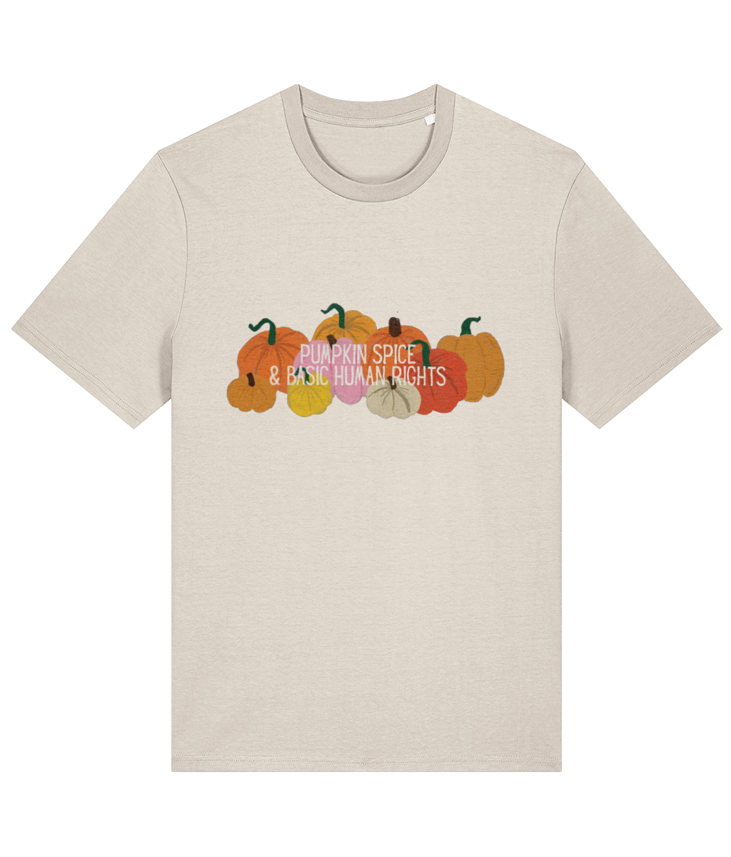 Pumpkin Spice and Basic Human Rights Cotton T-Shirt
