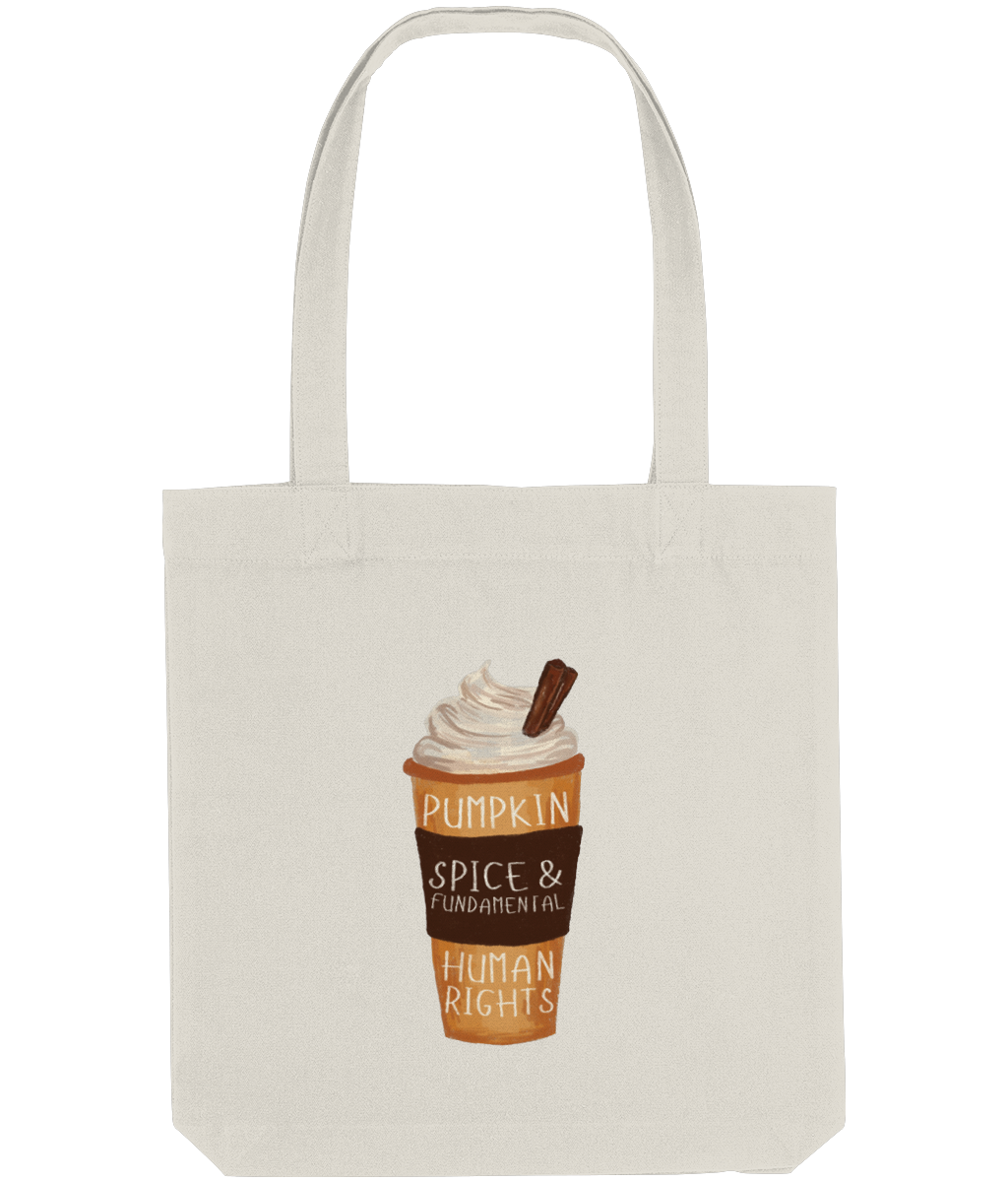 Feminist Tote Bag - Yummy Pumpkin Spice (and Fundamental Human Rights )