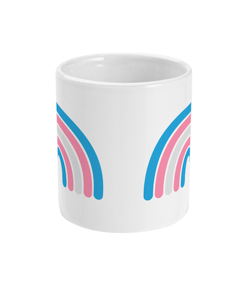 Pride Trans Rainbow Ceramic Mug