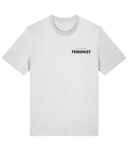 It&#39;s Giving Feminist embroidered T shirt