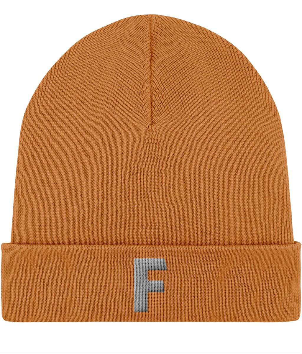 Feminist Beanie - F - Mustard