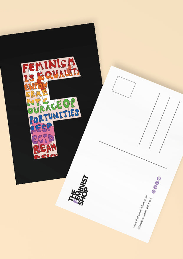 Feminist Postcard - F by Carlotta