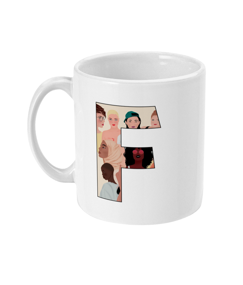 Feminist Mug - F by Carola