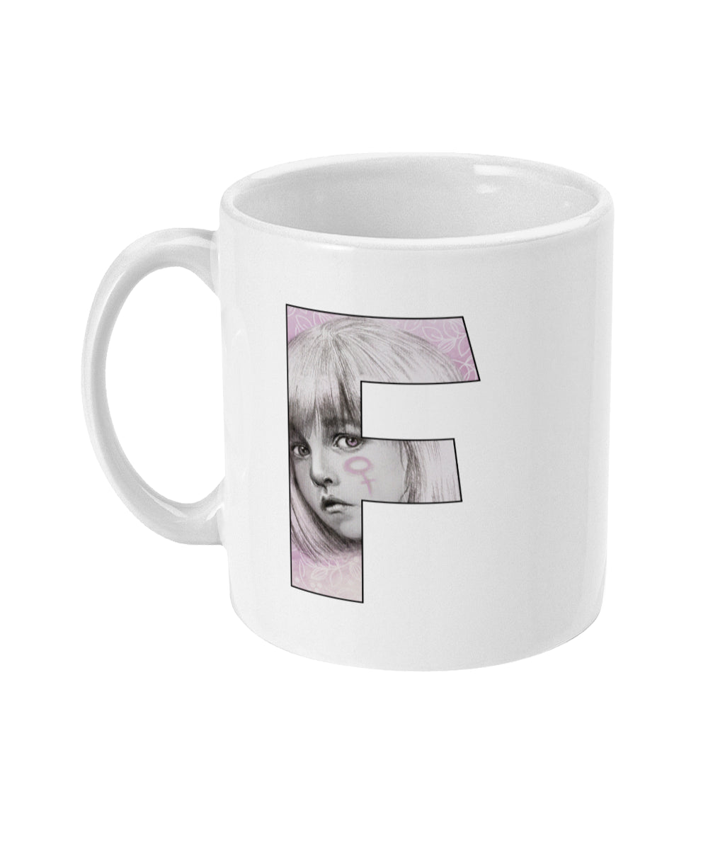 Feminist Mug - F For Her - Left