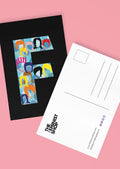 Feminist Postcard - F by Eleonora - Black