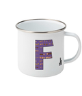 Feminist Enamel Mug - F by Niamh