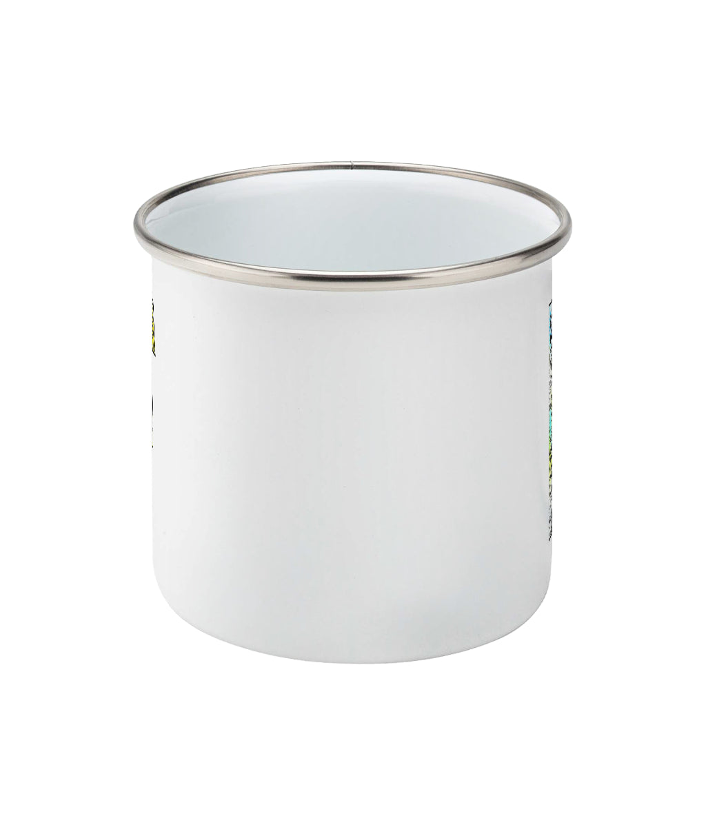 Feminist Enamel Mug - F Olivia  - Front