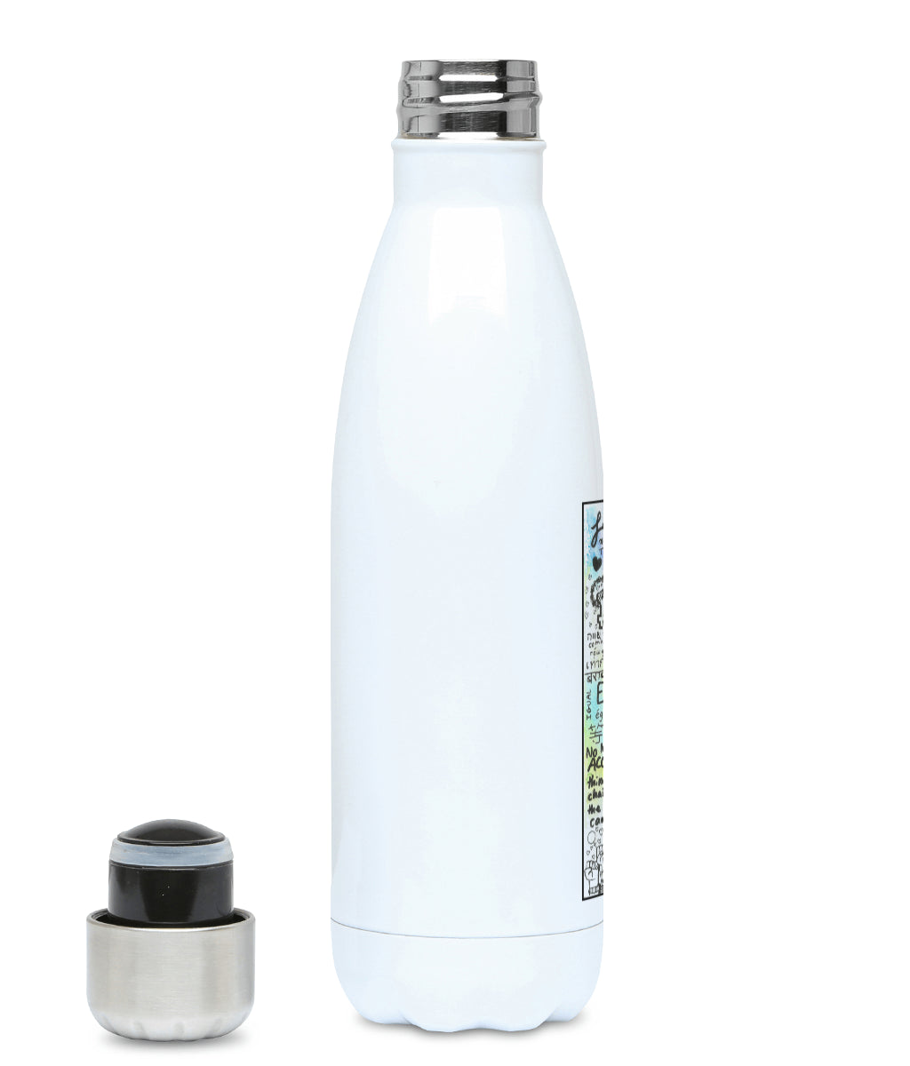 Feminist Water Bottle - F Olivia  - Left