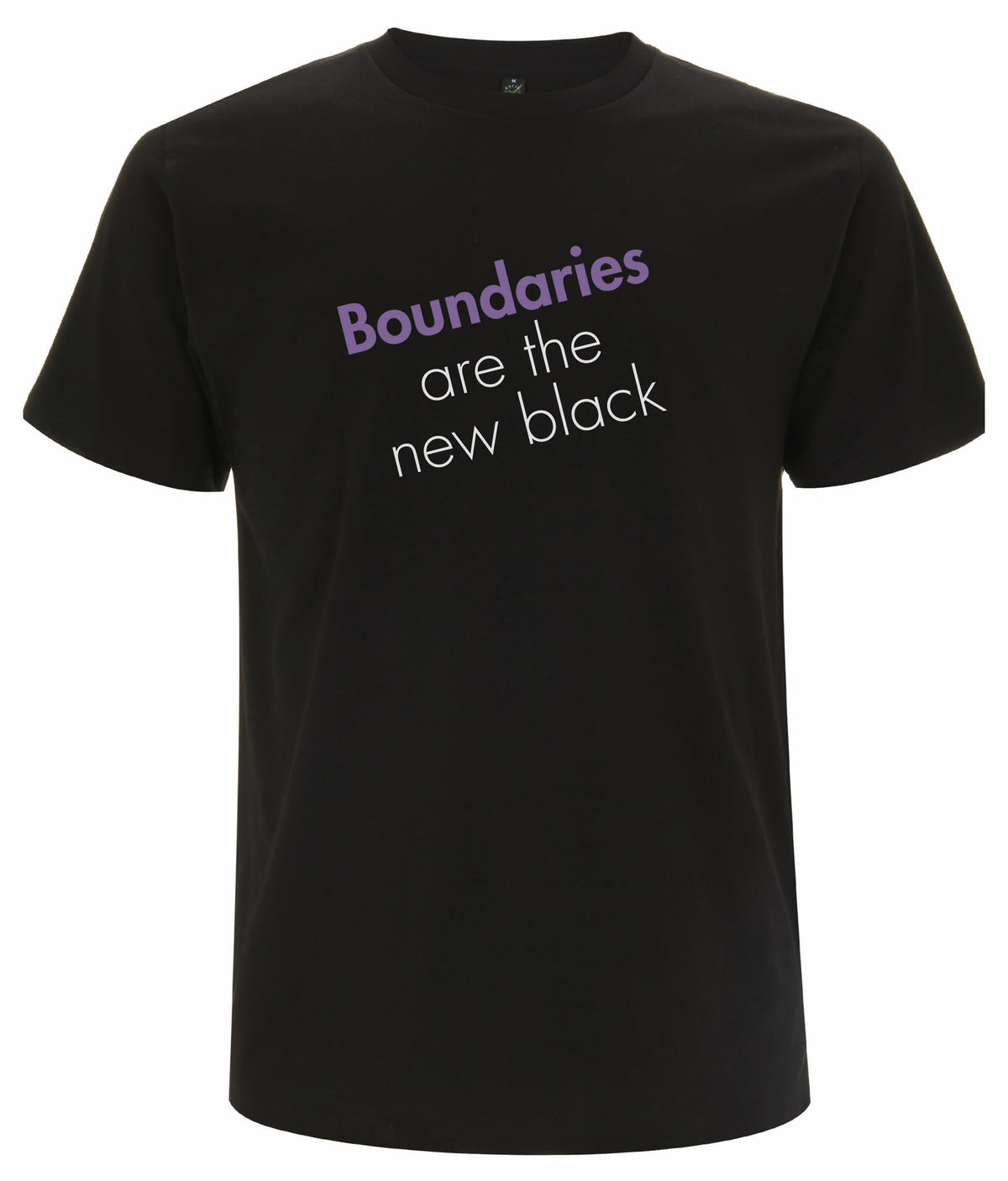 Feminist T Shirt - Boundaries Are the New Black, Bold