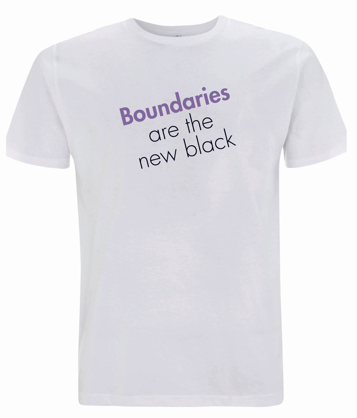 Feminist T Shirt - Boundaries Are the New Black, Bold