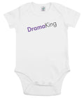 Drama King Organic Combed Cotton Babygrow White