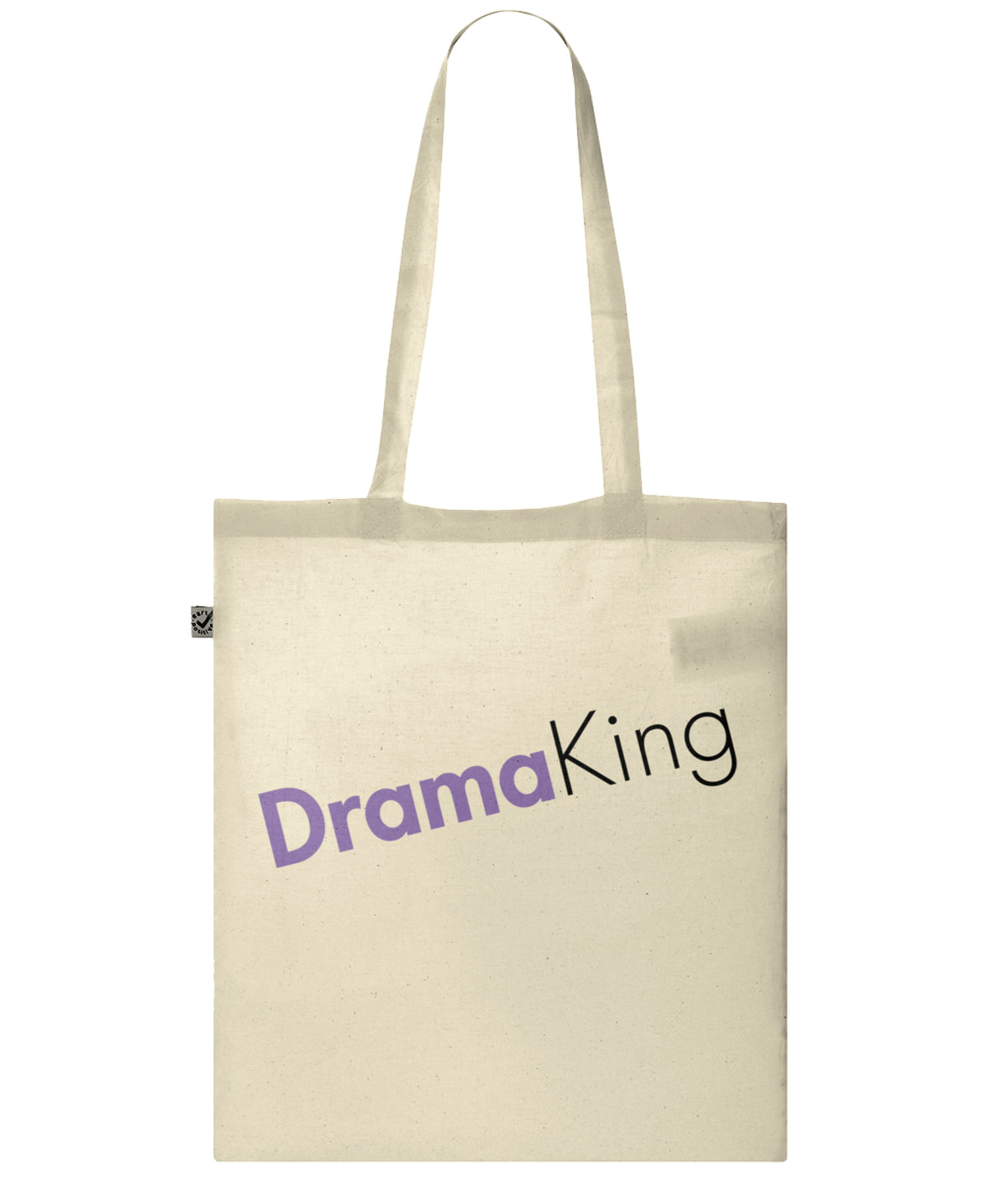 Drama King Organic Combed Cotton Tote Bag Natural