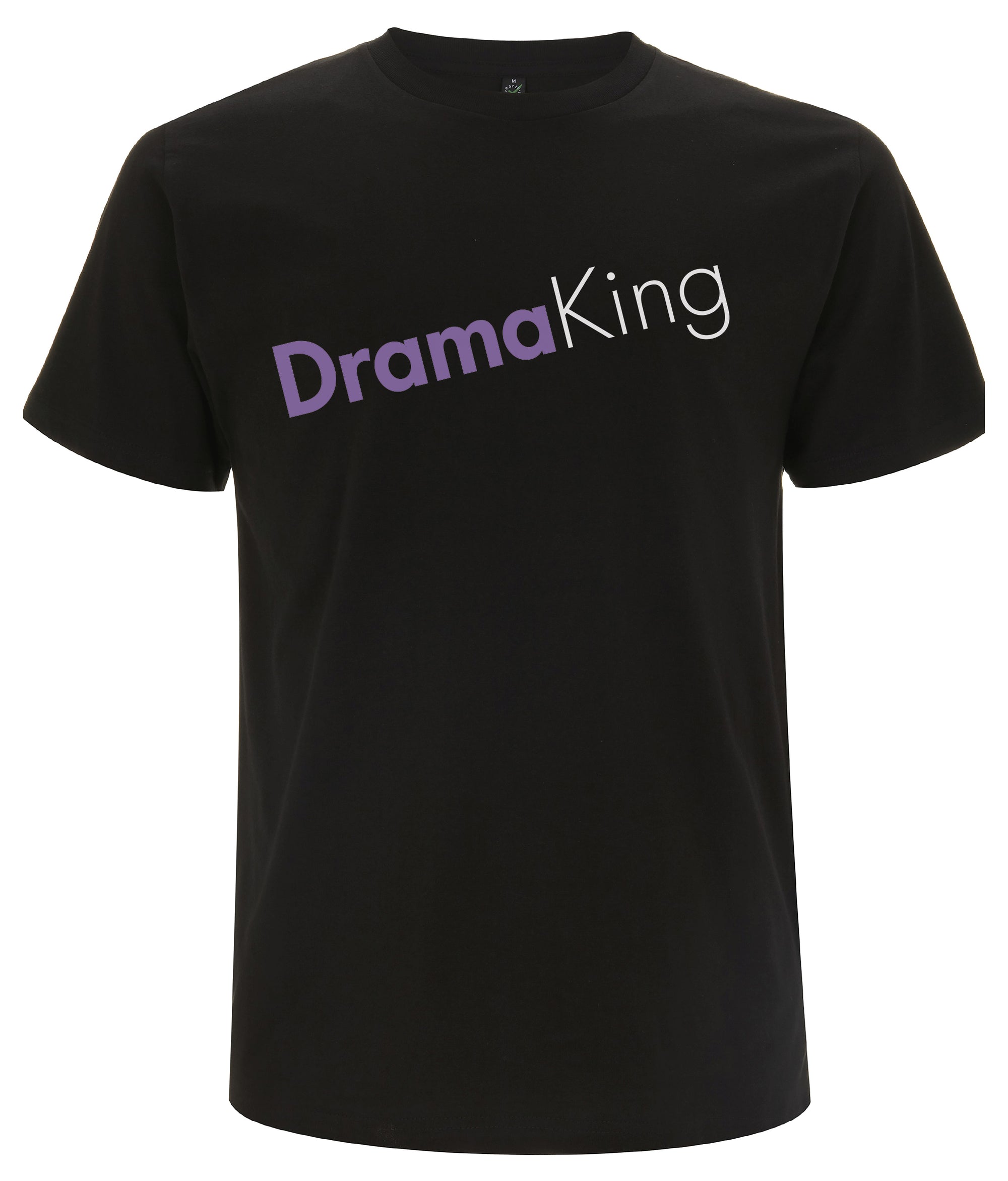 Drama King Organic Feminist T Shirt Black