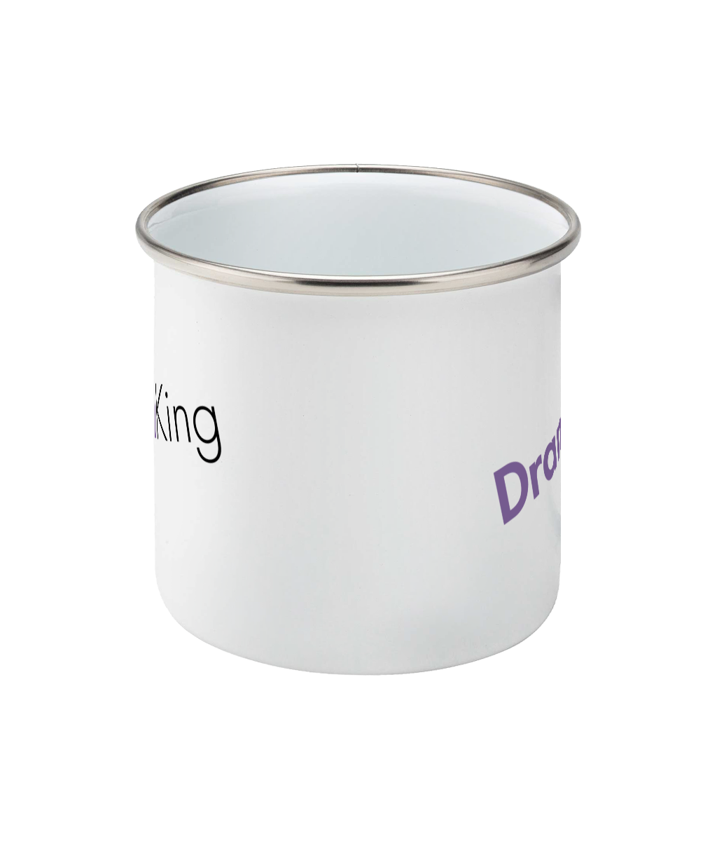 Feminist Enamel Mug - Drama King, Bold