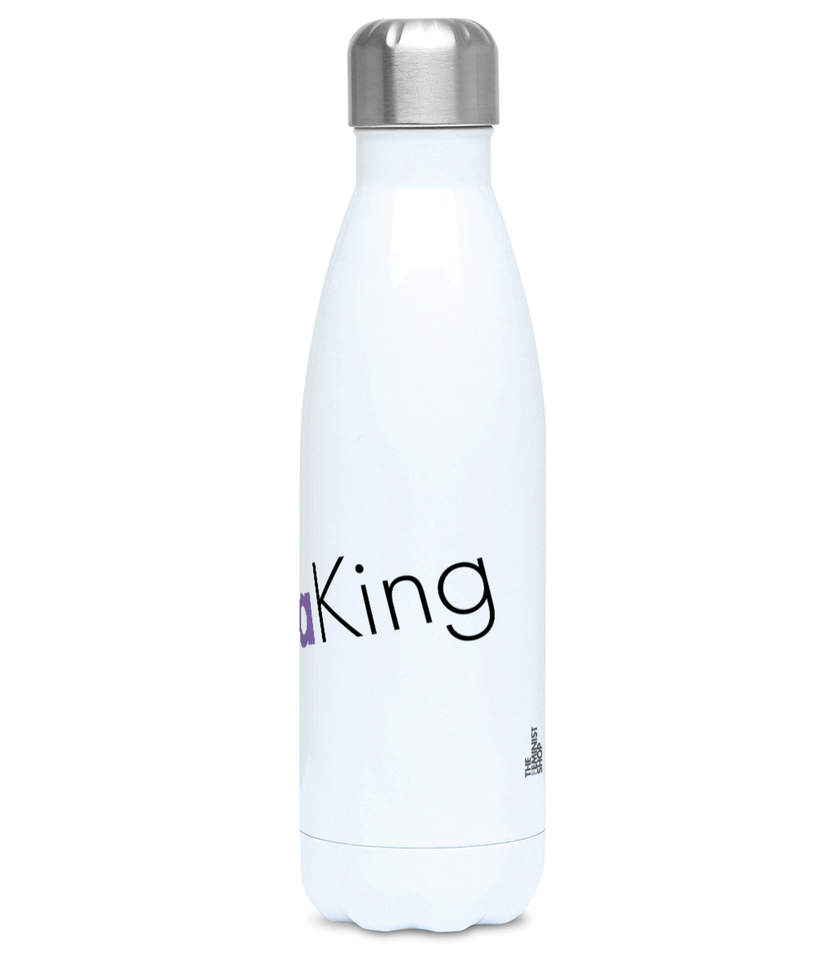 Feminist Water Bottle - Drama King - Right