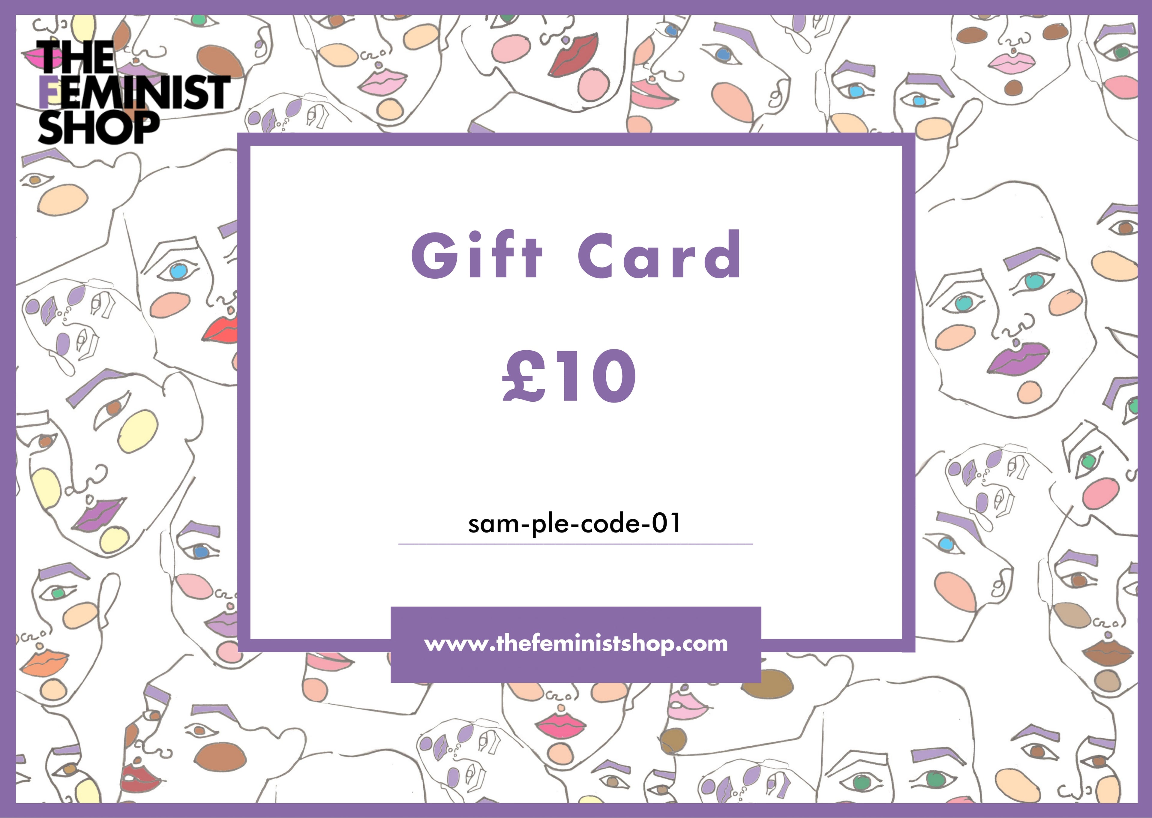 The Feminist Shop Gift Card + Pin Badge: