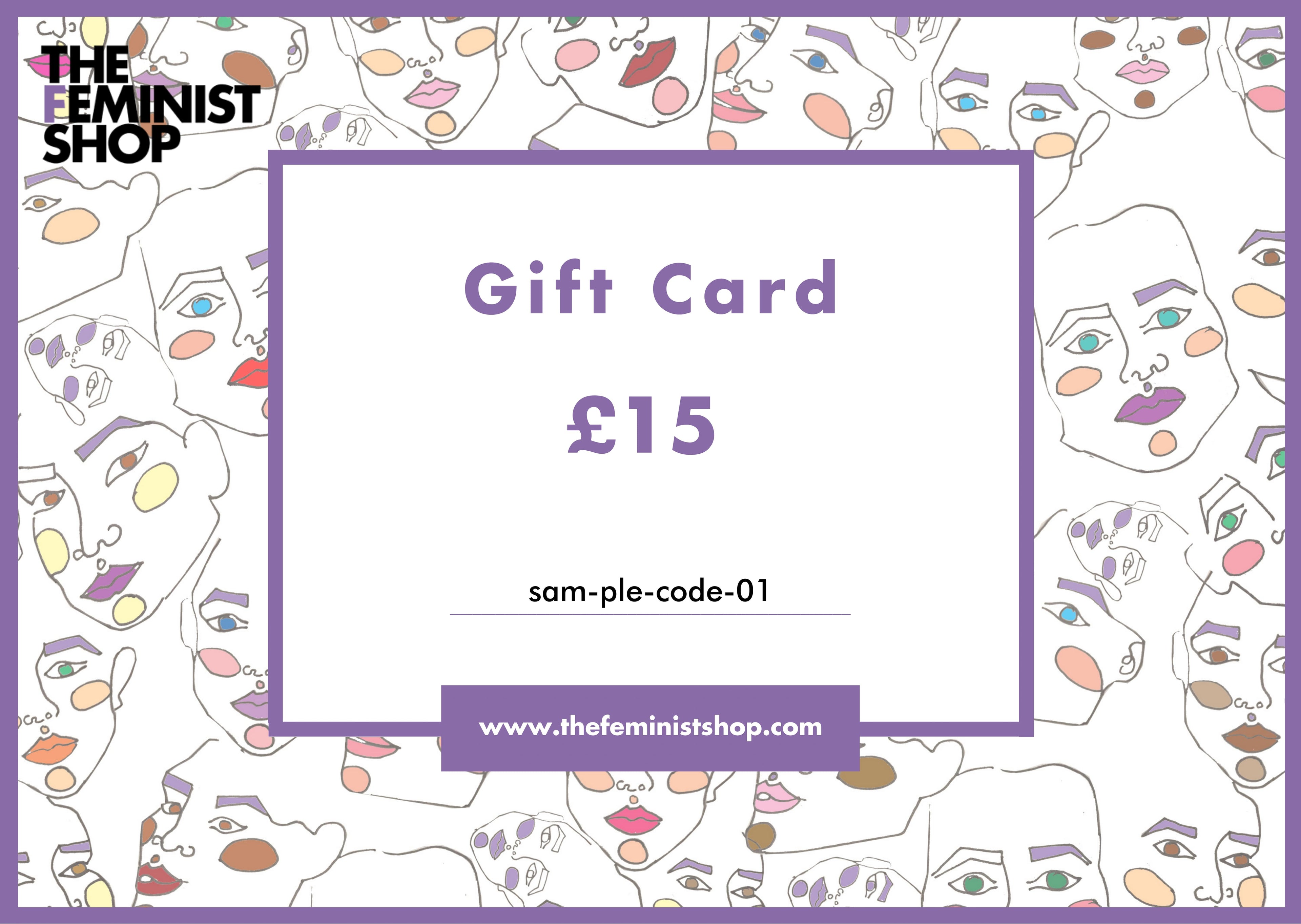 The Feminist Shop Gift Card + Pin Badge: