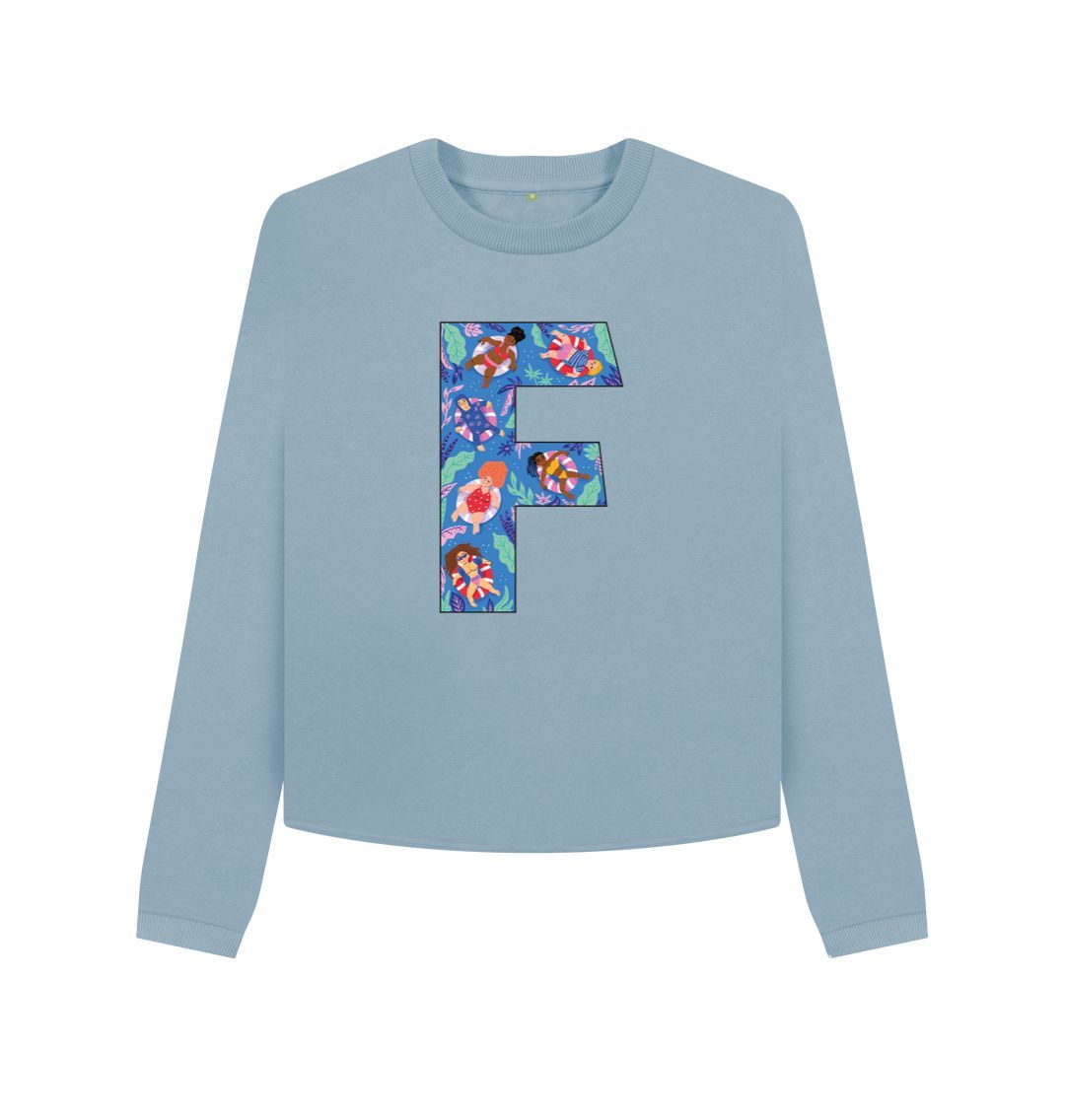 Stone Blue F by Amanda Mustard - Boxy Sweatshirt