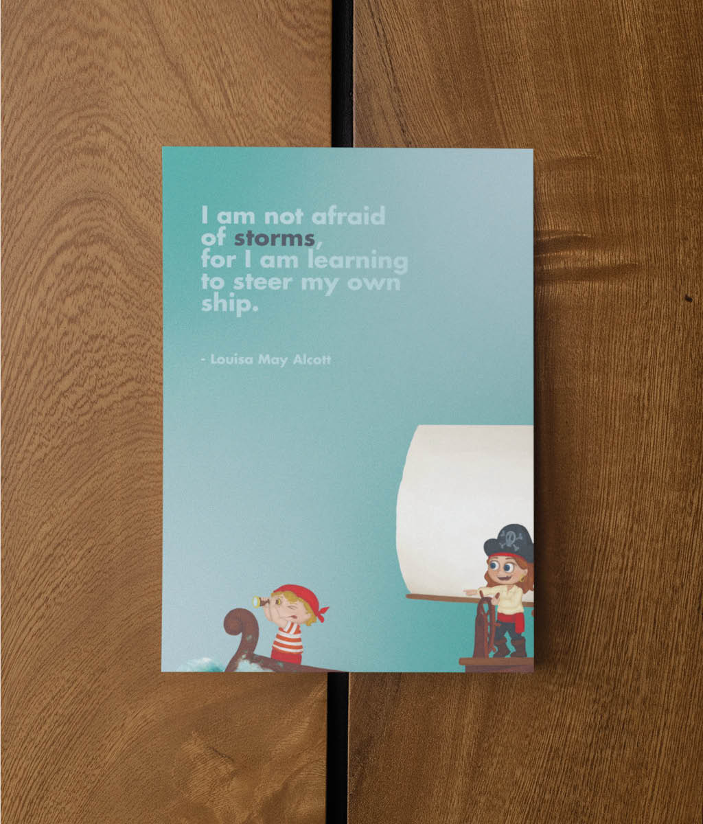I Am Not Afraid - Kids Postcard