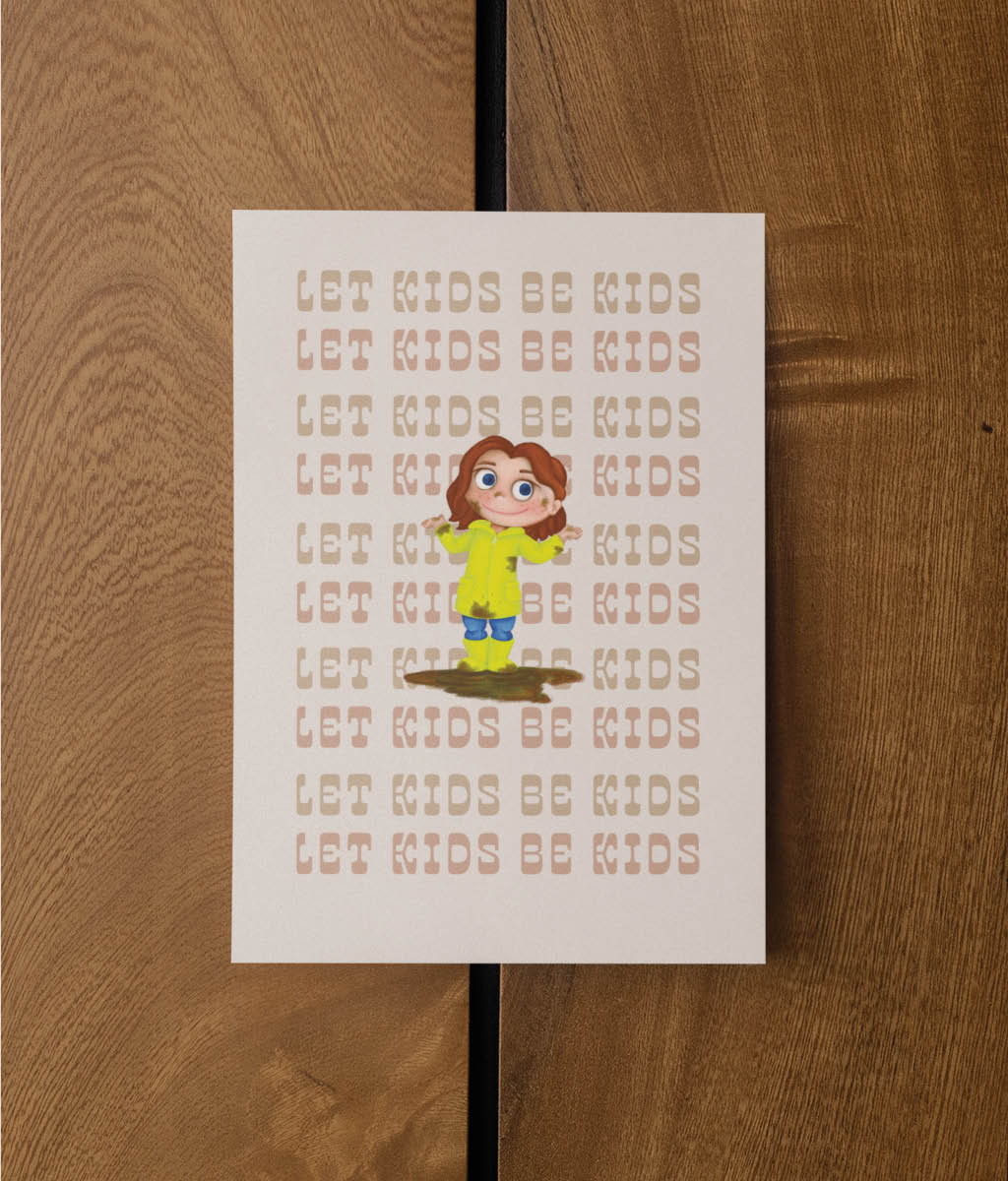 Let Kids Be Kids - Mika Postcard