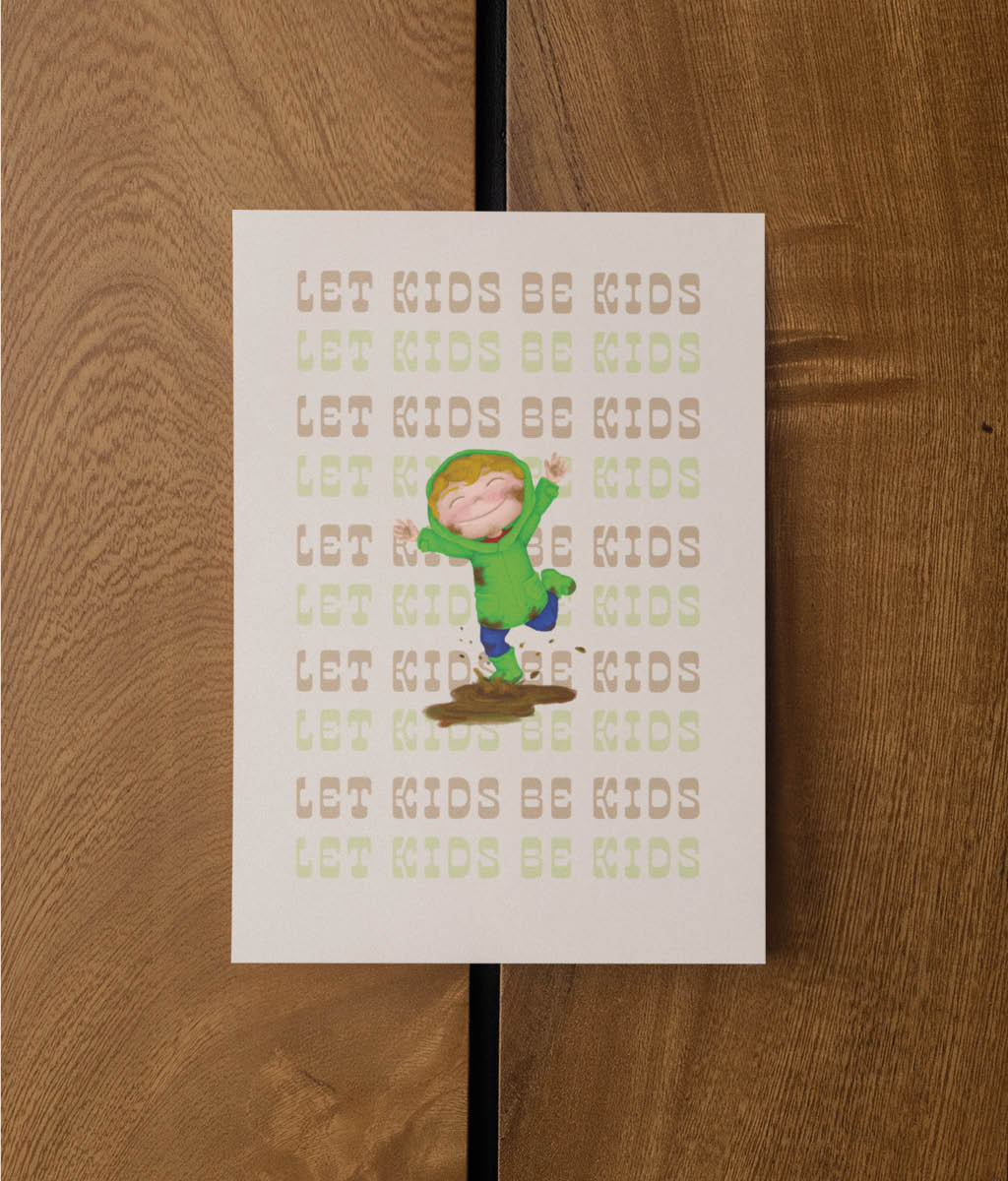 Let Kids Be Kids - Lolo Postcard