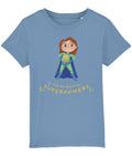 Mika Organic Feminist Kids T Shirt Blue