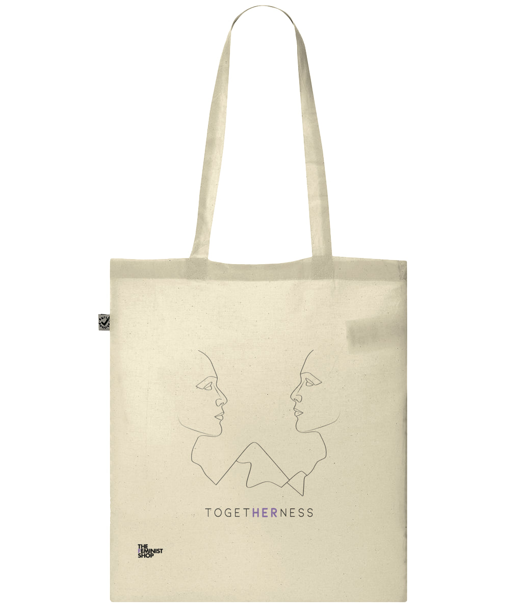 Togetherness Organic Combed Cotton Tote Bag Natural