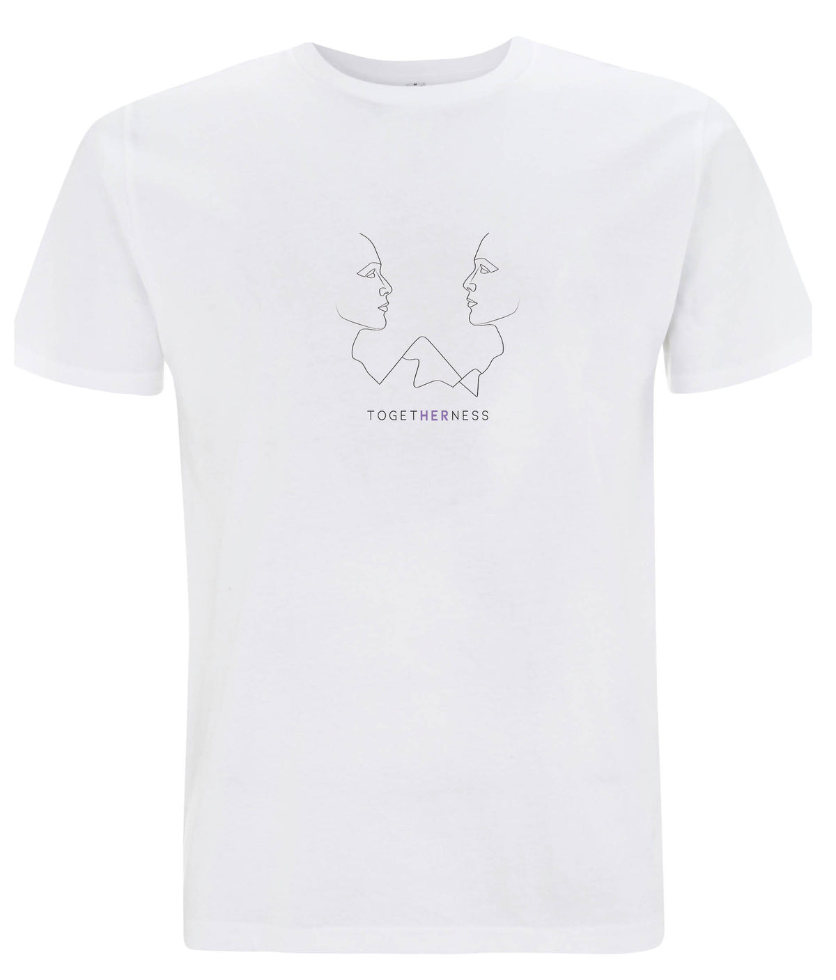 Togetherness Organic Feminist T Shirt White