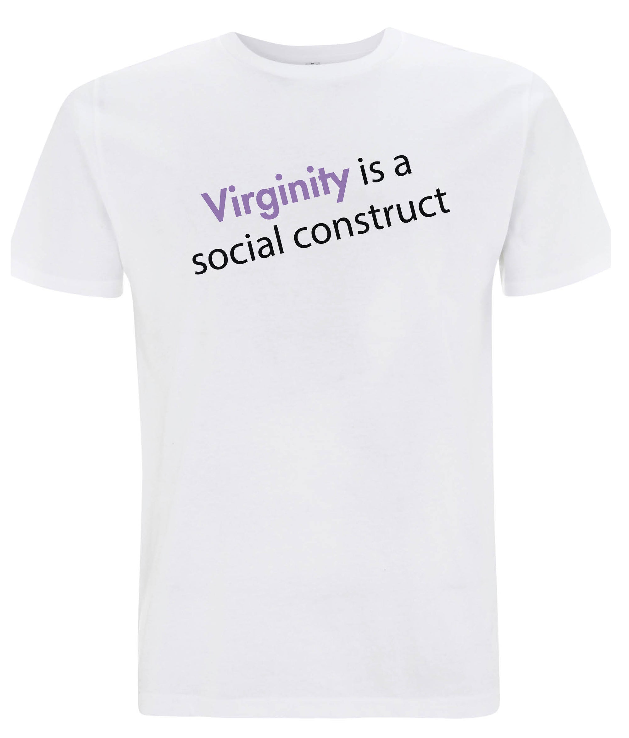 Virginity Is A Social Construct Organic Feminist T Shirt Black